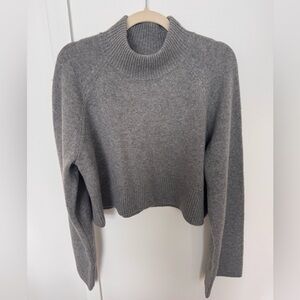 Reformation Garrett Cashmere Cropped Turtleneck Sweater